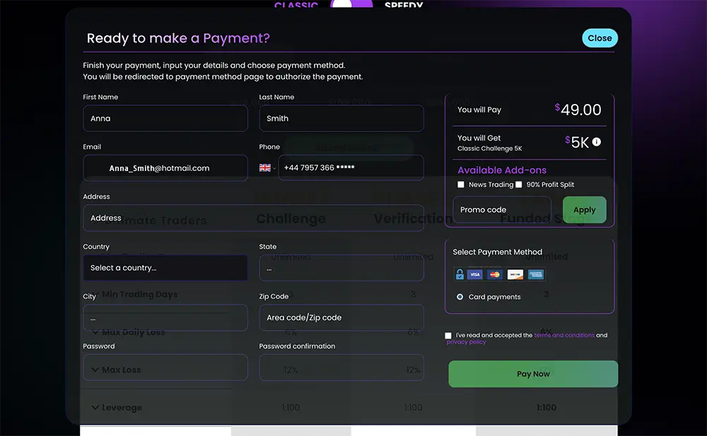 Ultimate Traders make payment