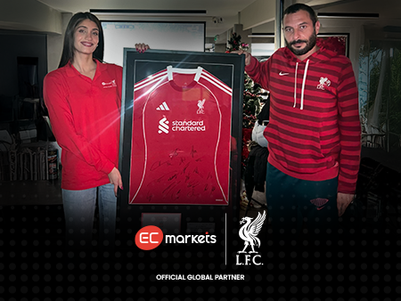 EC Markets Presents Signed Liverpool FC Jersey to the Limassol Reds
