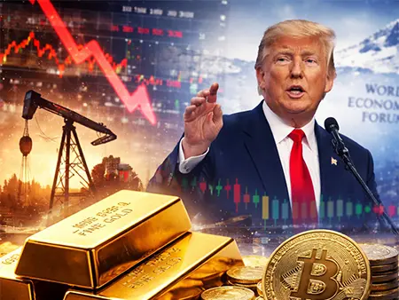 How Davos, Trump and Rising Geopolitical Anxiety Sent Gold to New Highs While Crypto Wobbled
