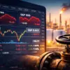 US Stocks Edge Lower as Oil Firms and Tech Shares Lose Ground