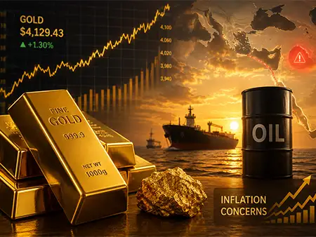 Gold hits two-week high after oil rally revives inflation fears